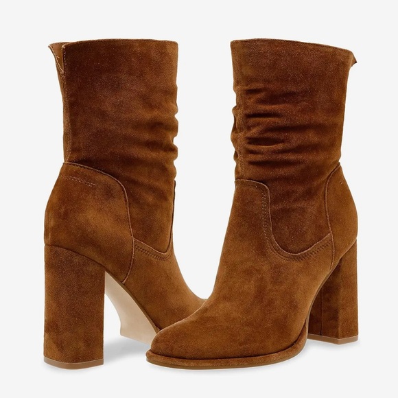 Steve Madden Vector Suede Slouch Boots - Picture 1 of 10